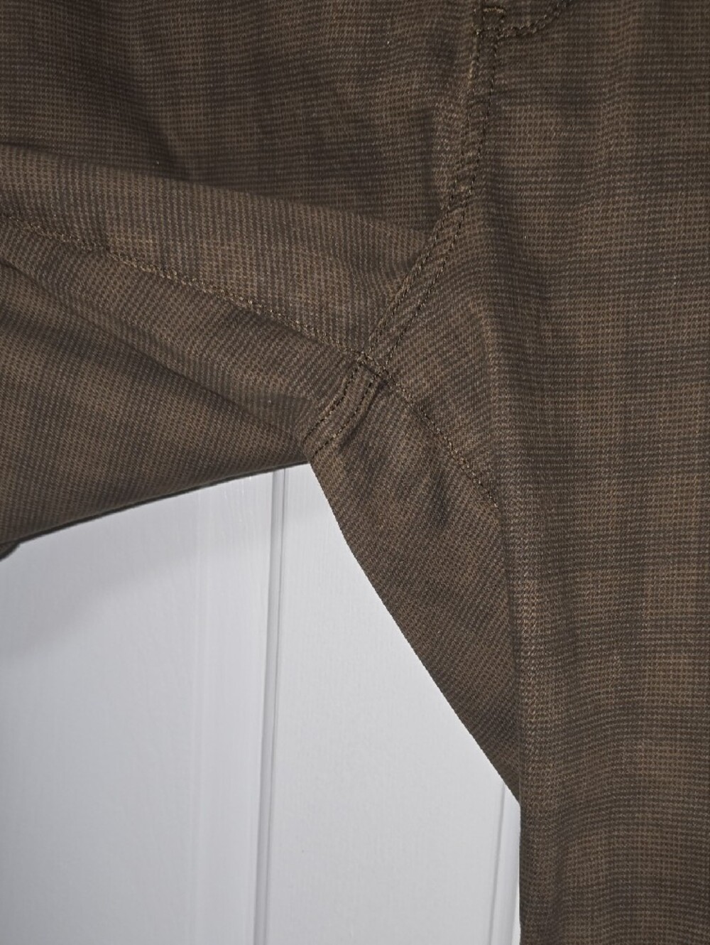 St. John's Bay Brown Plaid Kick Crop Pants Size 18W - Picture 4 of 11